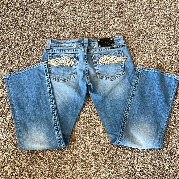 Miss Me Denim - Angel wing miss me boot cut jeans